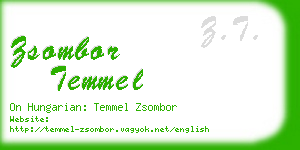 zsombor temmel business card